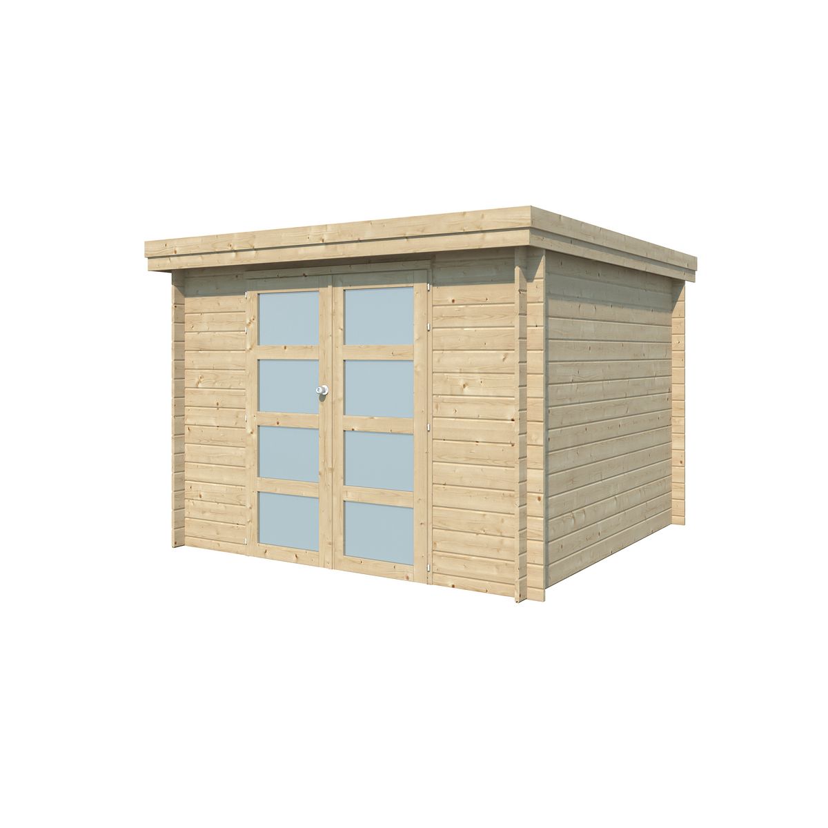 Abri de jardin bois - toit plat - 7,26m² - APETINA