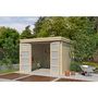 Voir la diapositive 4 : Abri de jardin bois - toit plat - 7,26m² - APETINA