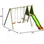 Voir la diapositive 3 : ALEO BY TRIGANO Portique balançoire avec toboggan - Bois - H2,30m - OPTIMA