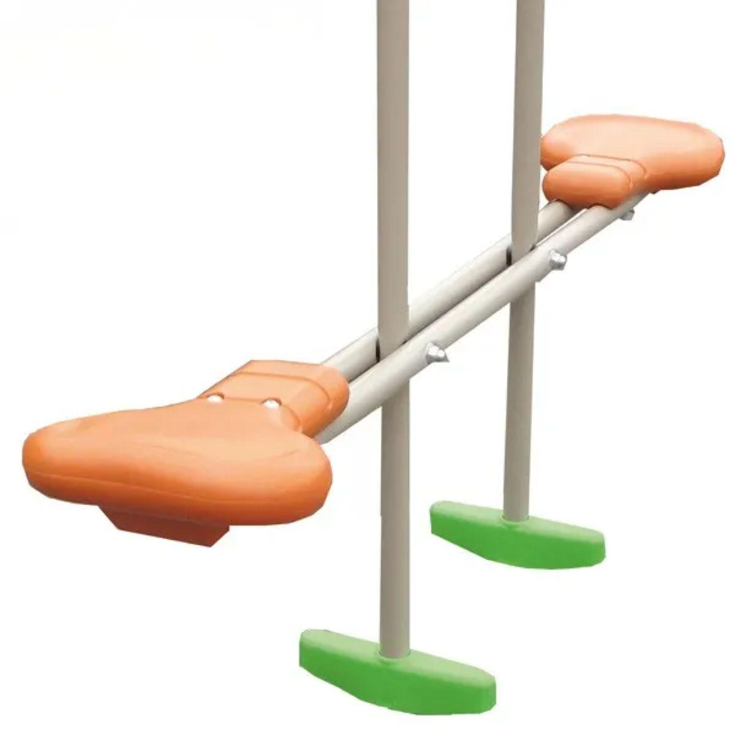 Voir la diapositive 5 : ALEO BY TRIGANO Portique balançoire avec toboggan - Bois - H2,30m - OPTIMA