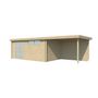 Voir la diapositive 2 : GARDENAS Abri de jardin bois - Toit plat - 21m² - APETINA