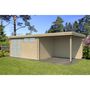 Voir la diapositive 3 : GARDENAS Abri de jardin bois - Toit plat - 18,67m² - APETINA