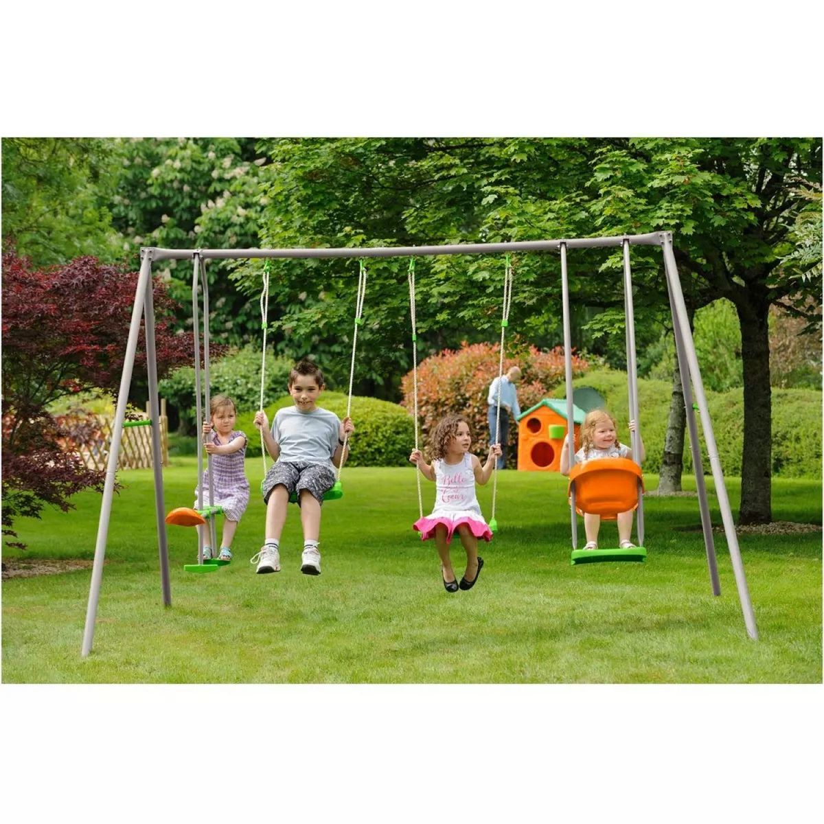 ALEO BY TRIGANO Portique balançoire - Acier - H2,30m - SULVA