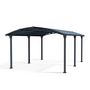 Voir la diapositive 2 : Carport en aluminium ARCADIA 5000 - 18 m² - Gris