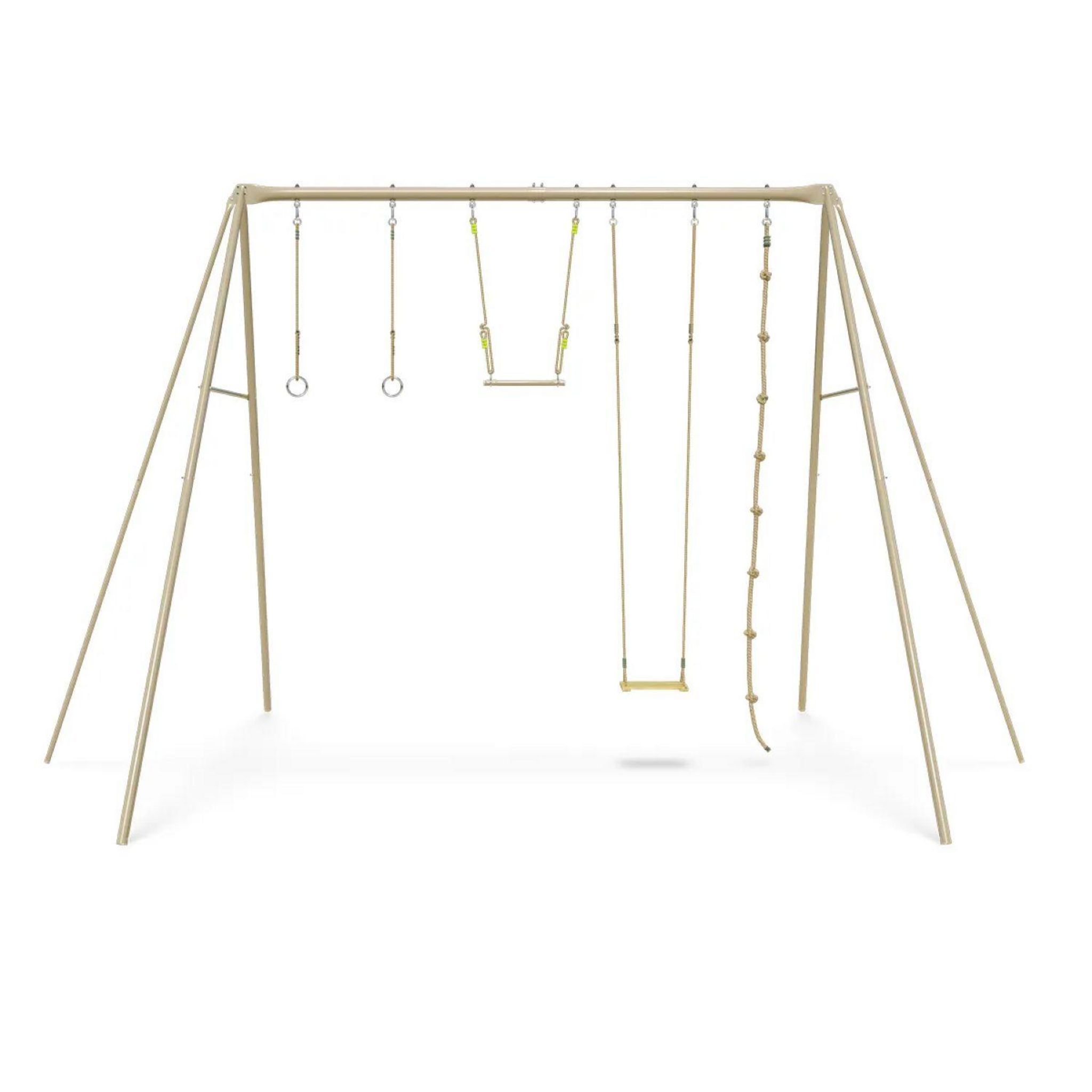 Voir la diapositive 5 : ALEO BY TRIGANO Portique balançoire - Métal - H3,50m - BAXTER