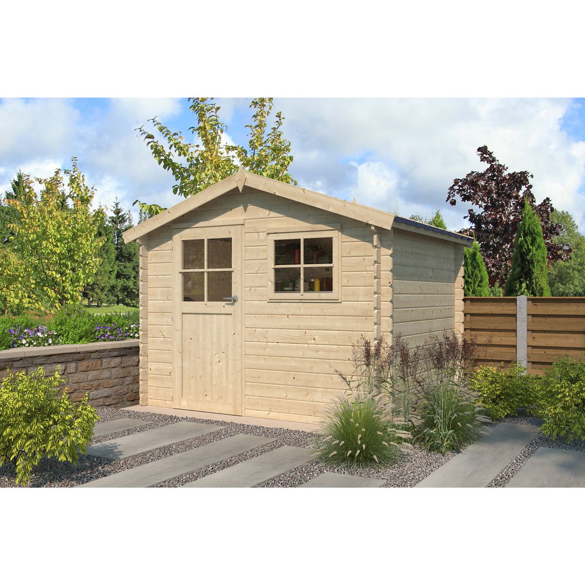 GARDENAS Abri de jardin bois - 5,97m² - LIENA