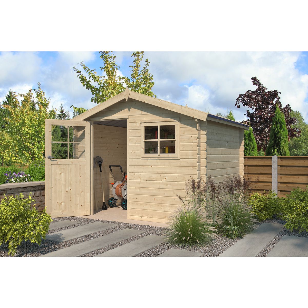 GARDENAS Abri de jardin bois - 5,97m² - LIENA