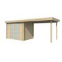 Voir la diapositive 2 : GARDENAS Abri de jardin bois - toit plat - 10,29m² - APETINA