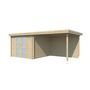 Voir la diapositive 1 : GARDENAS Abri de jardin bois - Toit plat - 15,44m² - APETINA