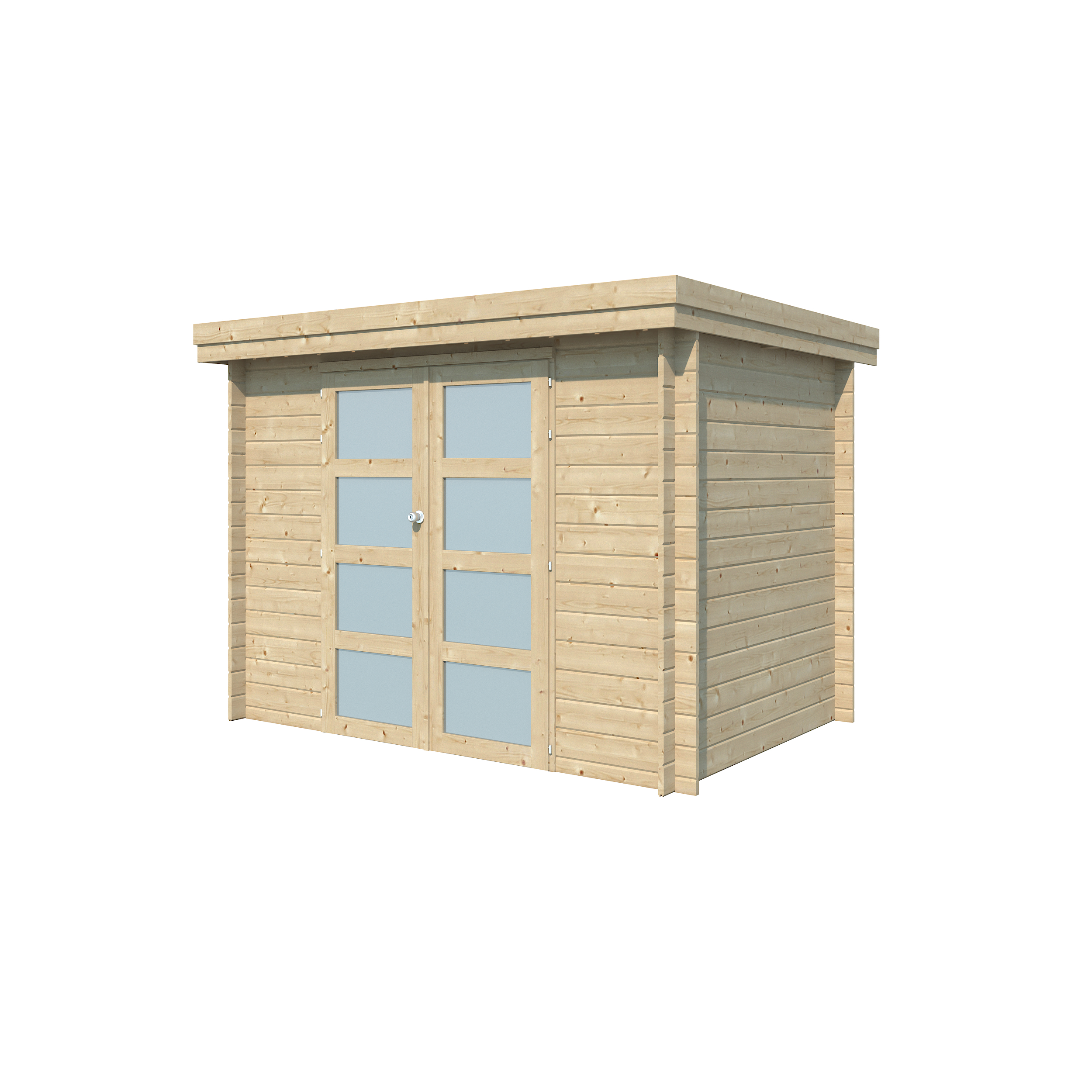 Voir la diapositive 2 : GARDENAS Abri de jardin bois - Toit plat - 4,83m² - APETINA