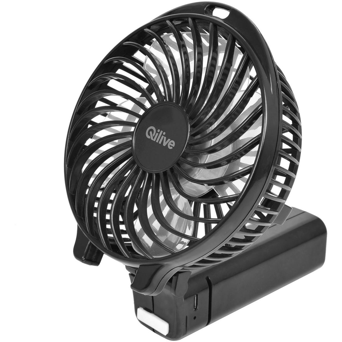 QILIVE Ventilateur de table rechargeable Q.5942 Noir