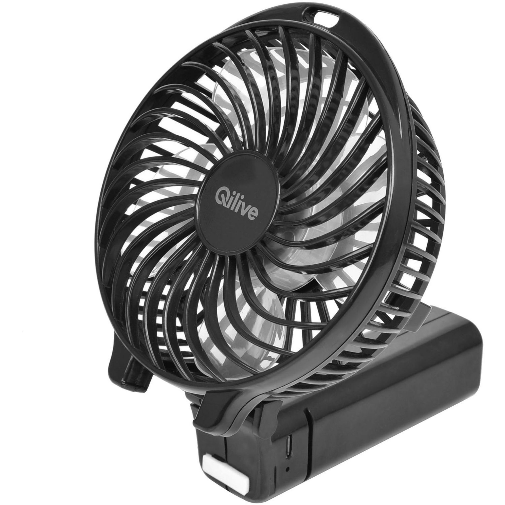 Voir la diapositive 4 : QILIVE Ventilateur de table rechargeable Q.5942 Noir