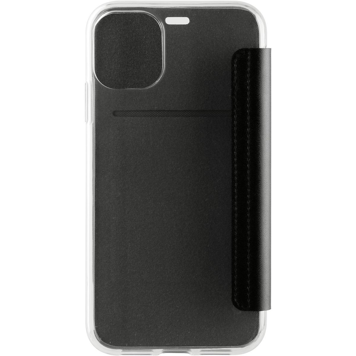 QILIVE Etui Folio pour iPhone 11 pro Noir et transparent