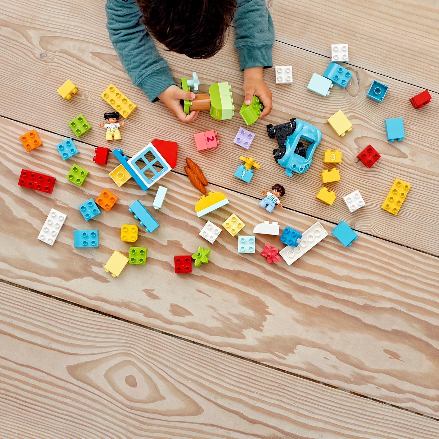 Voir la diapositive 3 : LEGO DUPLO Classic 10913 La Boîte de Briques - Jouet Éducatif dès 18 mois - Jeu à Empiler