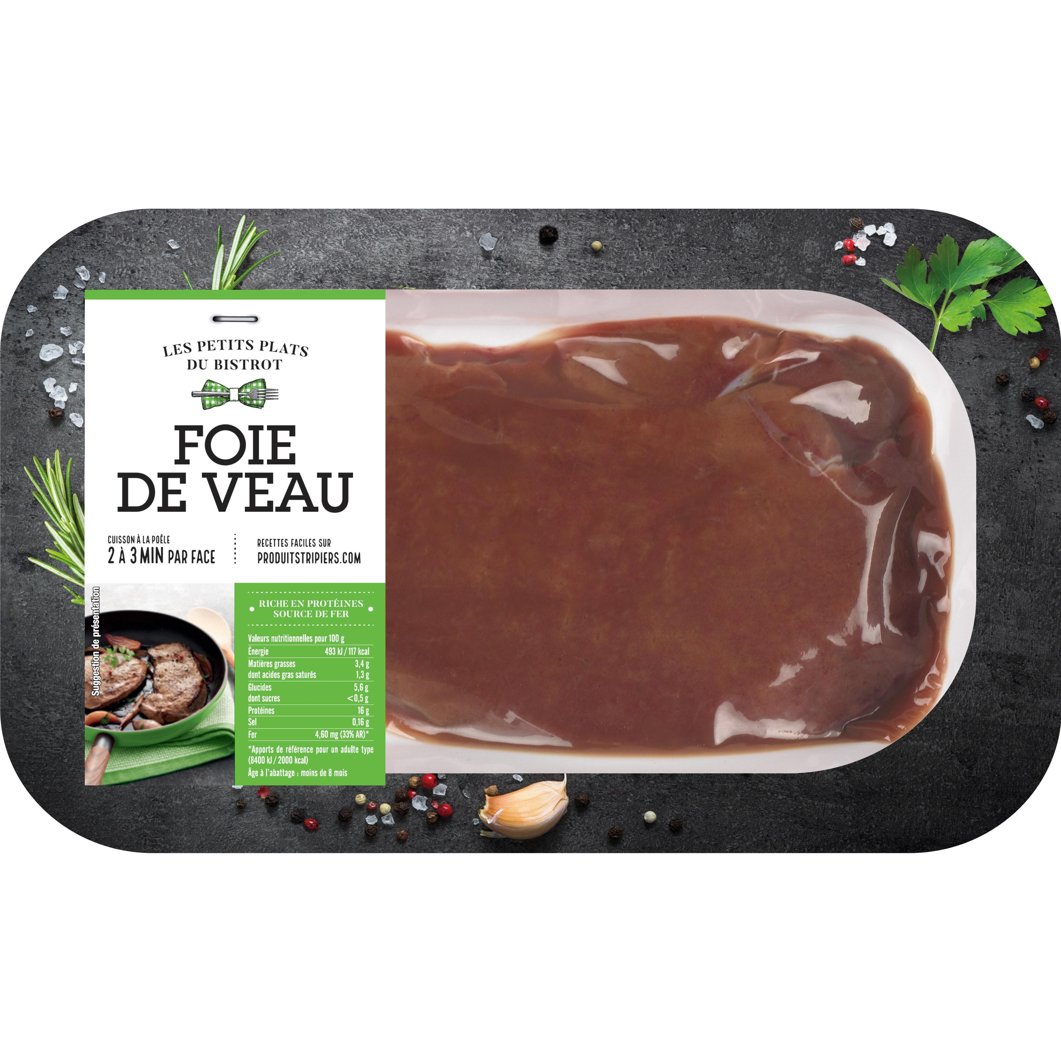 MON BOUCHER Foie de veau 1 pièce 117 g à 143 g