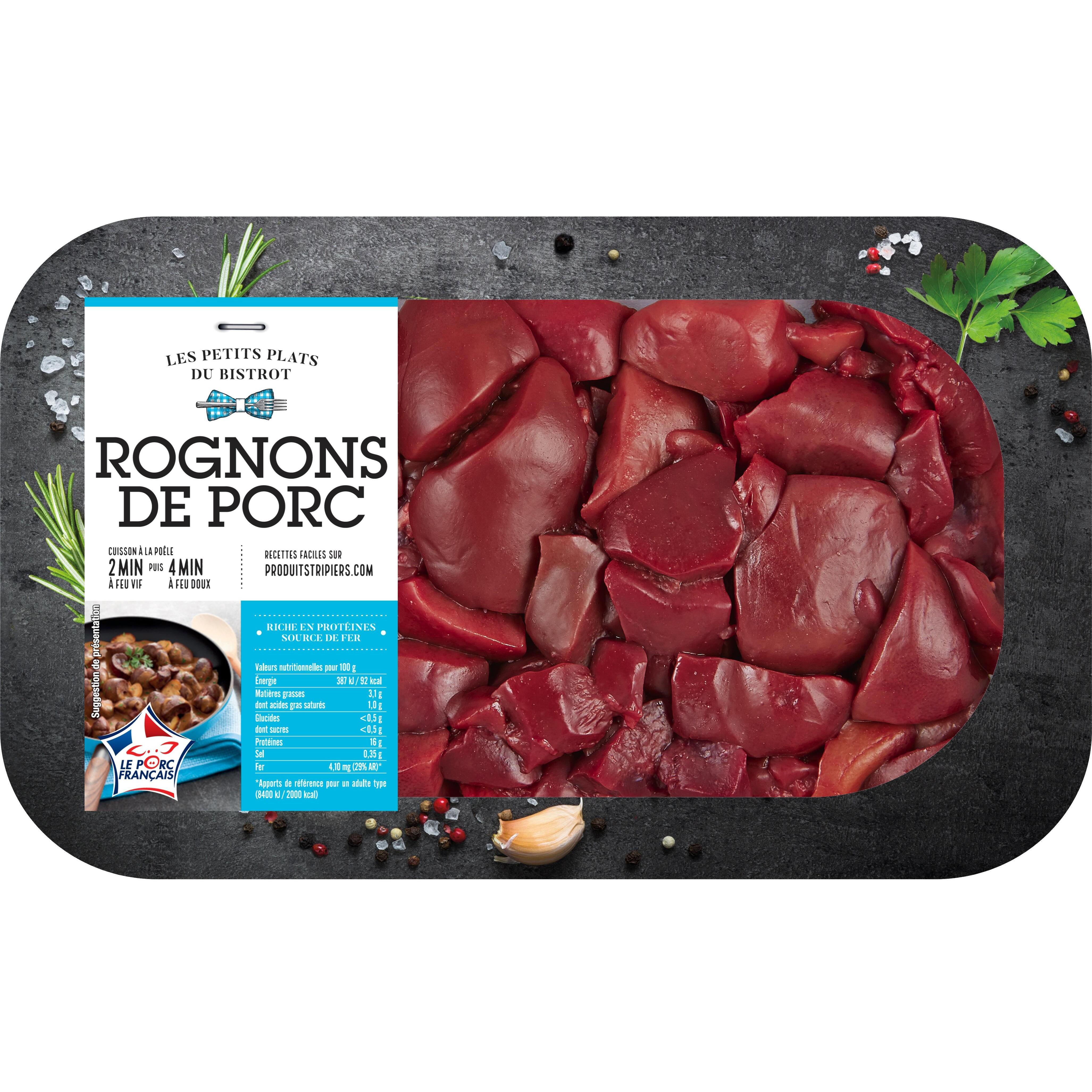 MON BOUCHER Rognons de porc en cubes 405 g à 495 g