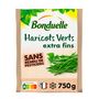 Voir la diapositive 2 : BONDUELLE Haricot vert extra-fin sans résidu de pesticides 3-4 portions 750g
