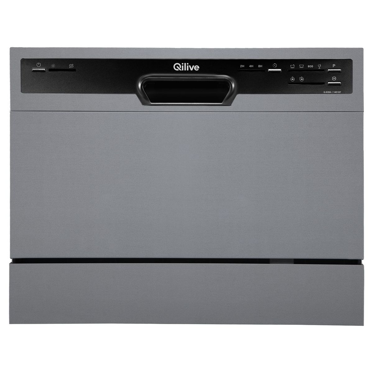 QILIVE Lave vaisselle pose libre 145107, 6 couverts, 55 cm, 49 d, 6 programmes