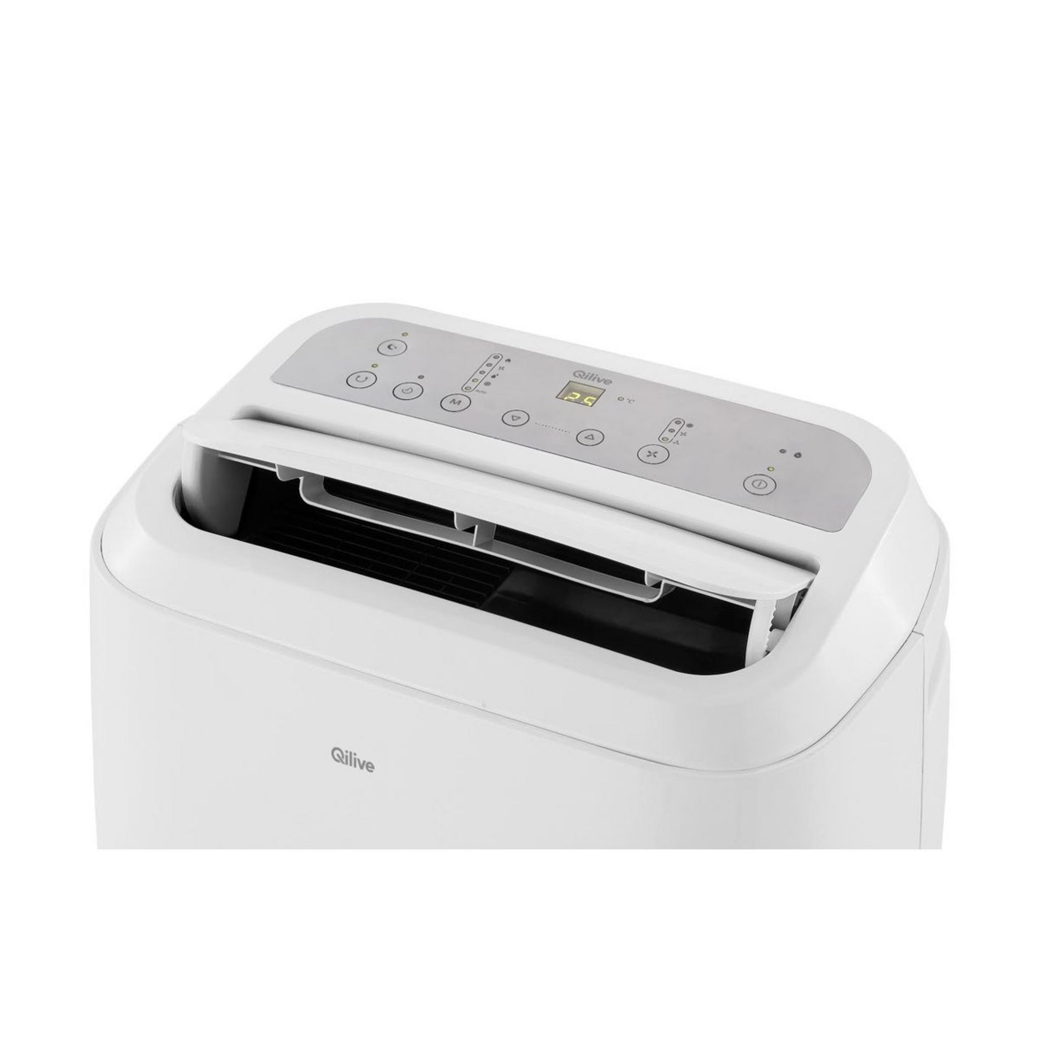 Voir la diapositive 3 : QILIVE Climatiseur mobile Q.6328 - Blanc et silver