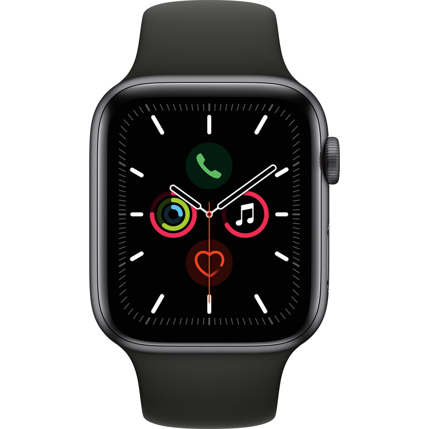 Voir la diapositive 2 : APPLE Montre connectée Apple Watch 44 mm Noir Séries 5
