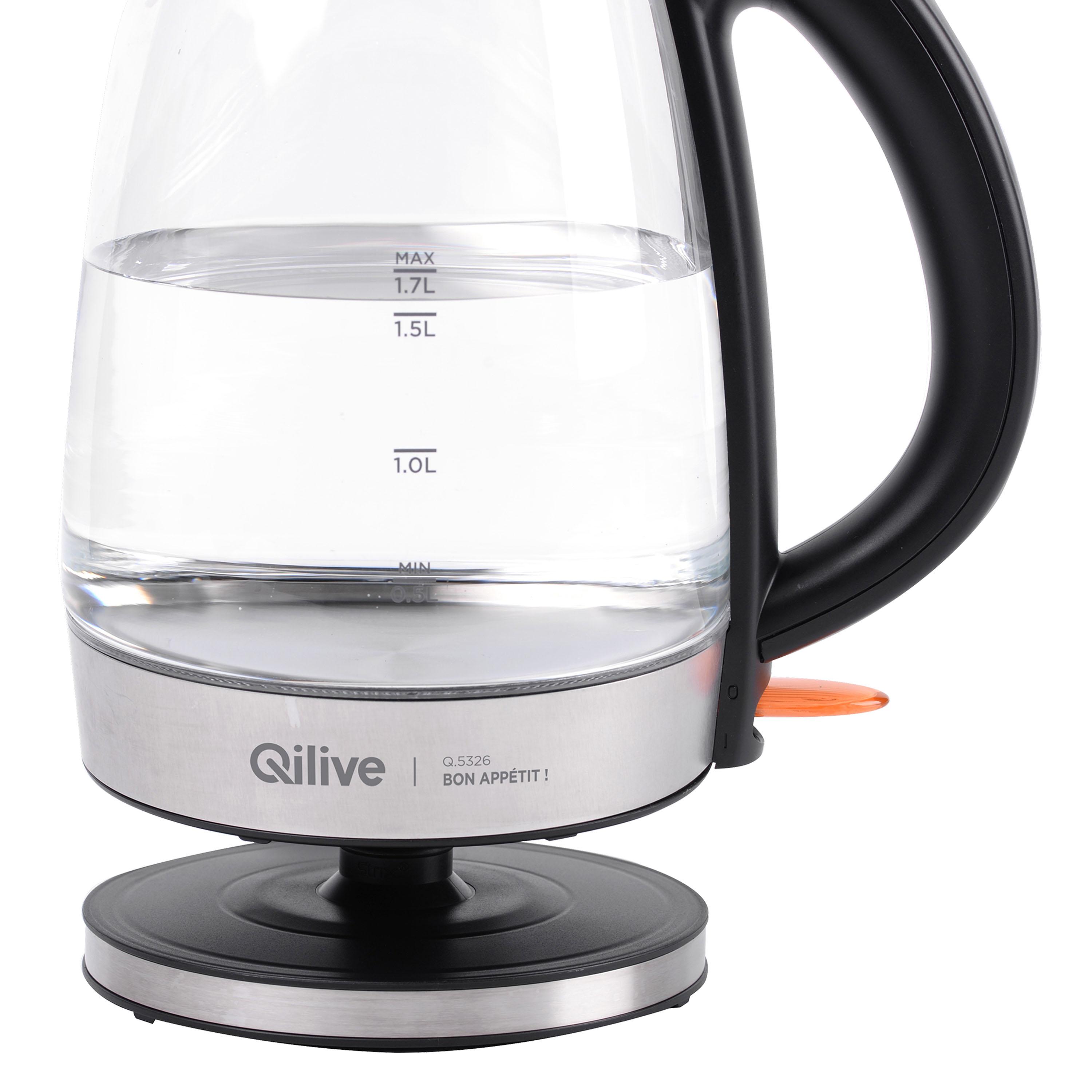 Voir la diapositive 2 : QILIVE Bouilloire électrique 149551 - Verre