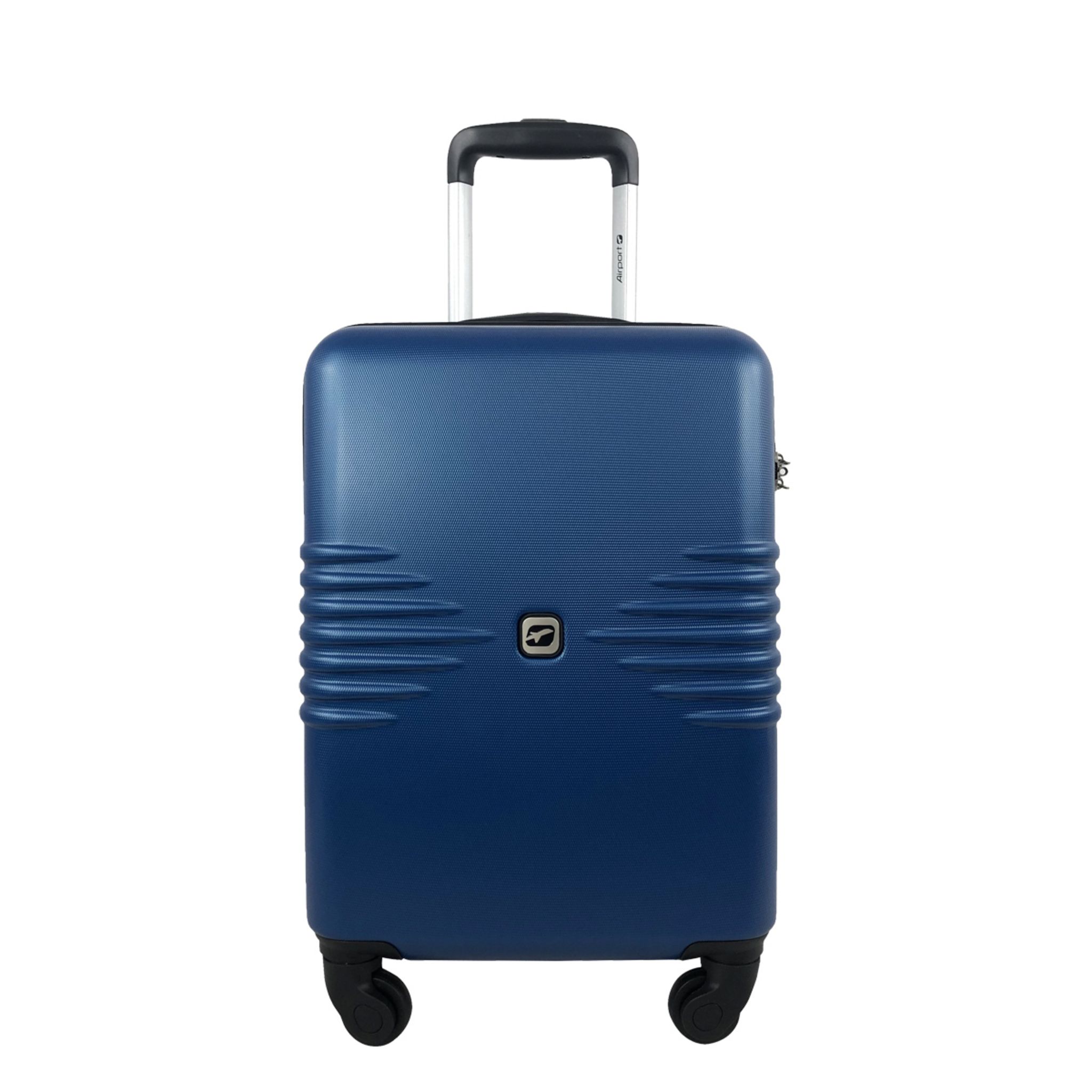 Voir la diapositive 2 : AIRPORT Valise cabine rigide bleue Sismik 50x34x20cm