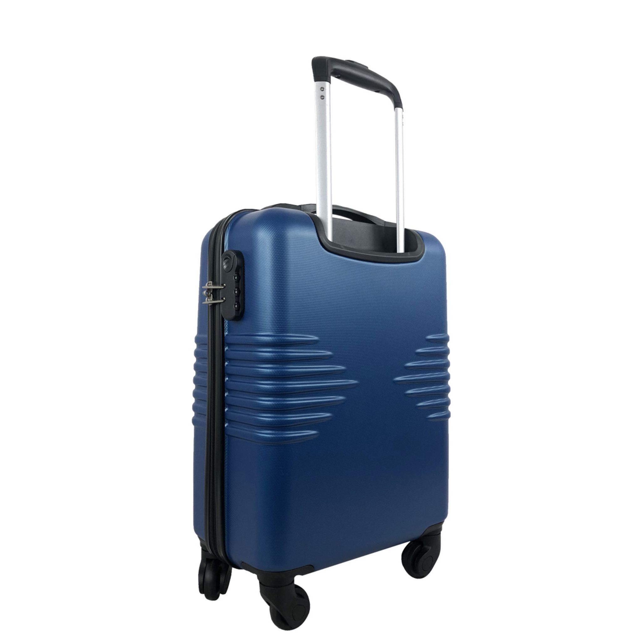 Voir la diapositive 4 : AIRPORT Valise cabine rigide bleue Sismik 50x34x20cm