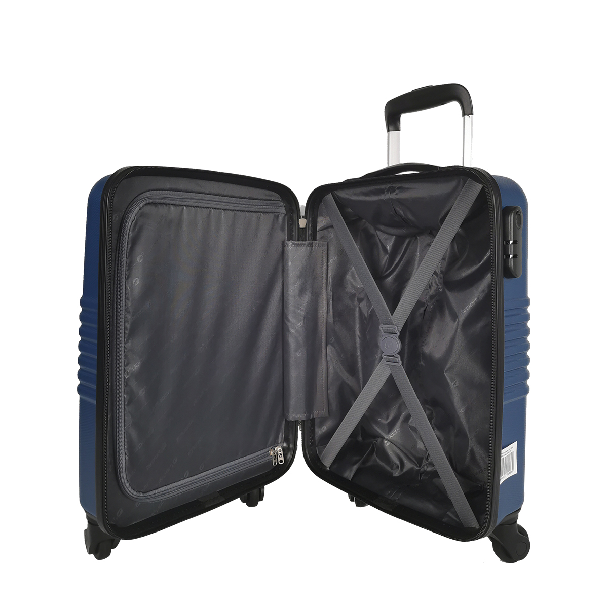 Voir la diapositive 8 : AIRPORT Valise cabine rigide bleue Sismik 50x34x20cm