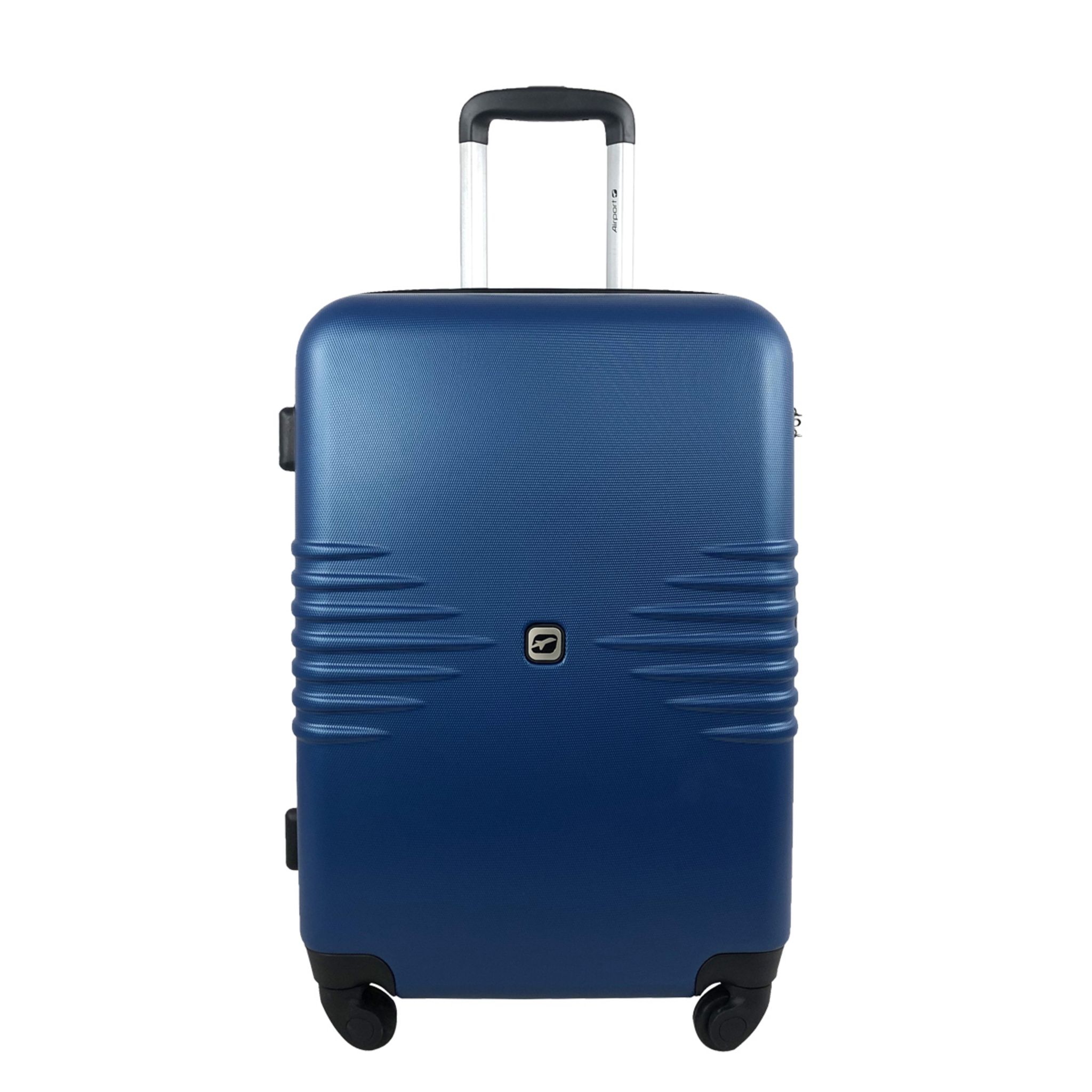 Voir la diapositive 2 : AIRPORT Valise rigide bleue Sismik 61x41x25cm