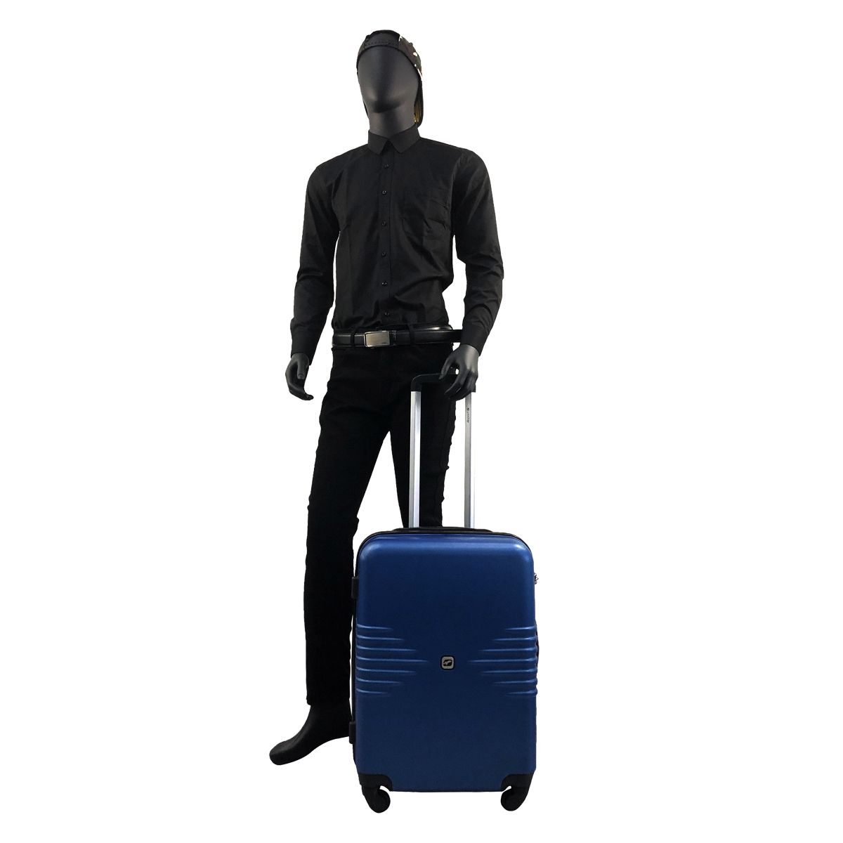 AIRPORT Valise rigide bleue Sismik 61x41x25cm