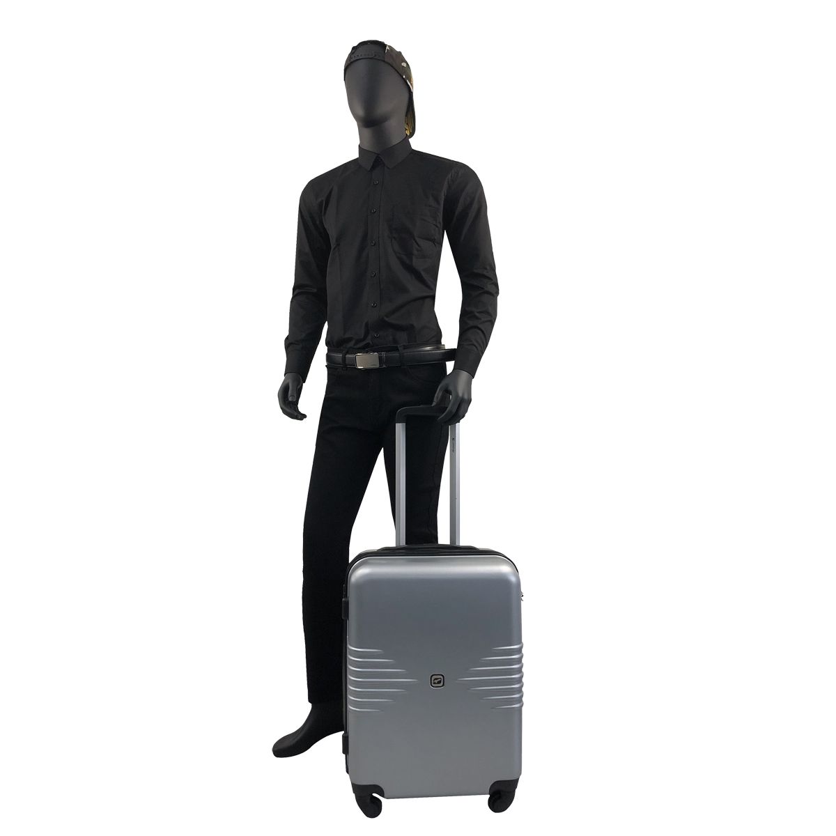 AIRPORT Valise rigide grise Sismik 61x41x25cm