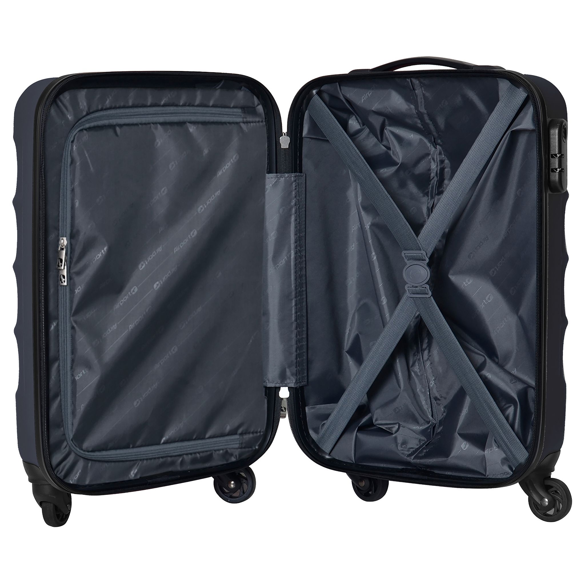 Voir la diapositive 5 : AIRPORT Valise cabine rigide noire Originair 55x34x21cm