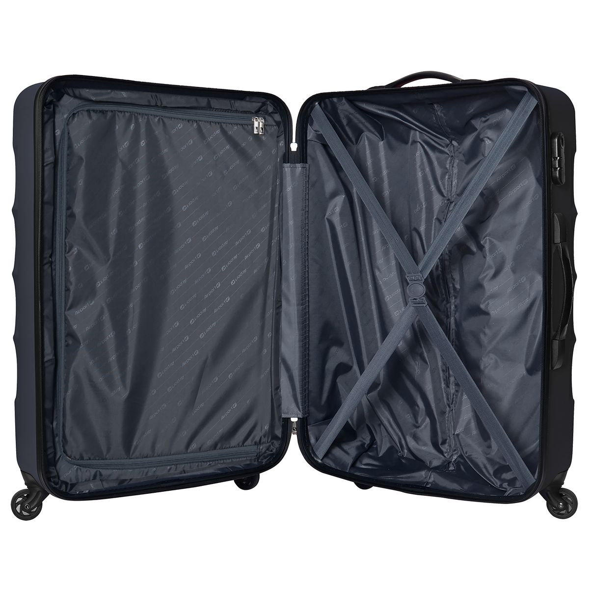 AIRPORT Grande Valise rigide noire Originair 74x50x30cm
