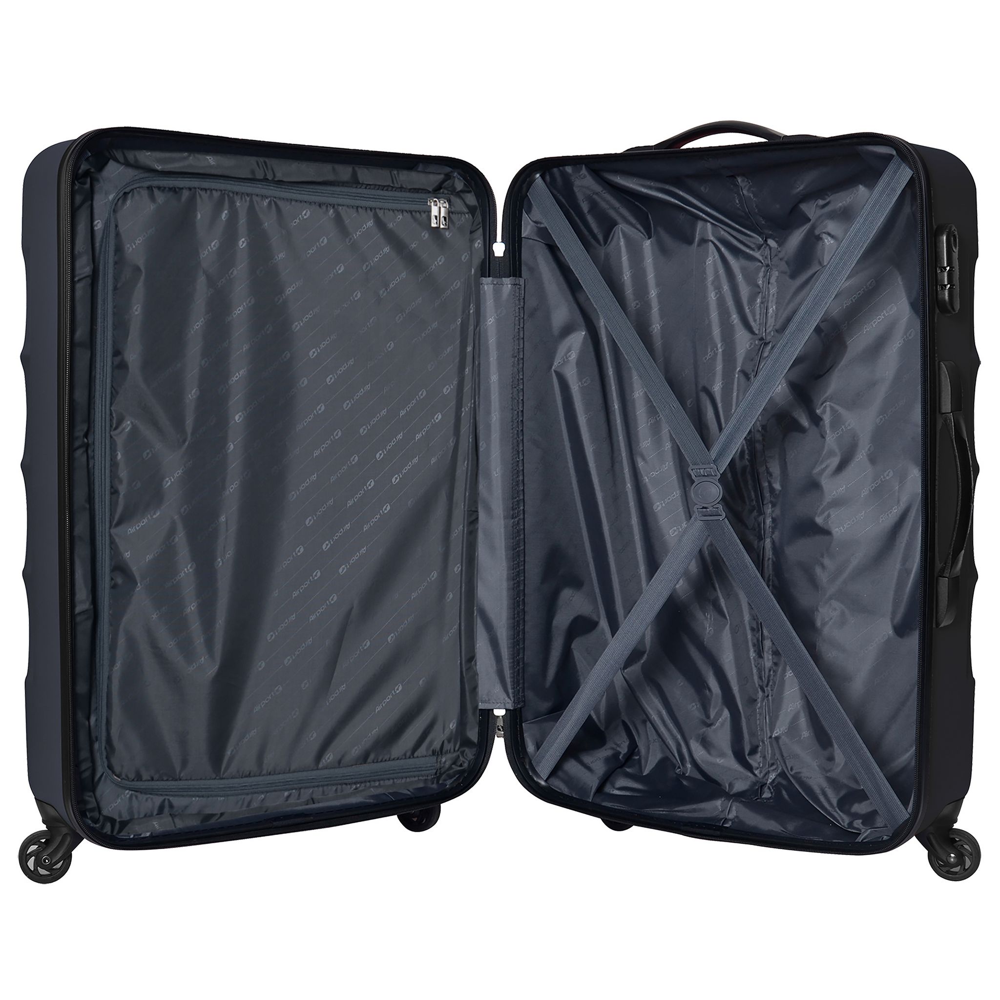 Voir la diapositive 5 : AIRPORT Grande Valise rigide noire Originair 74x50x30cm