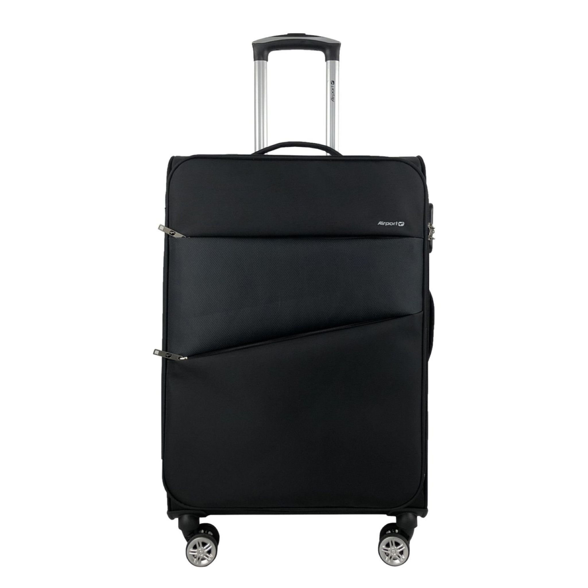 Voir la diapositive 2 : AIRPORT Valise souple noire Perfeckto 66x42x22cm