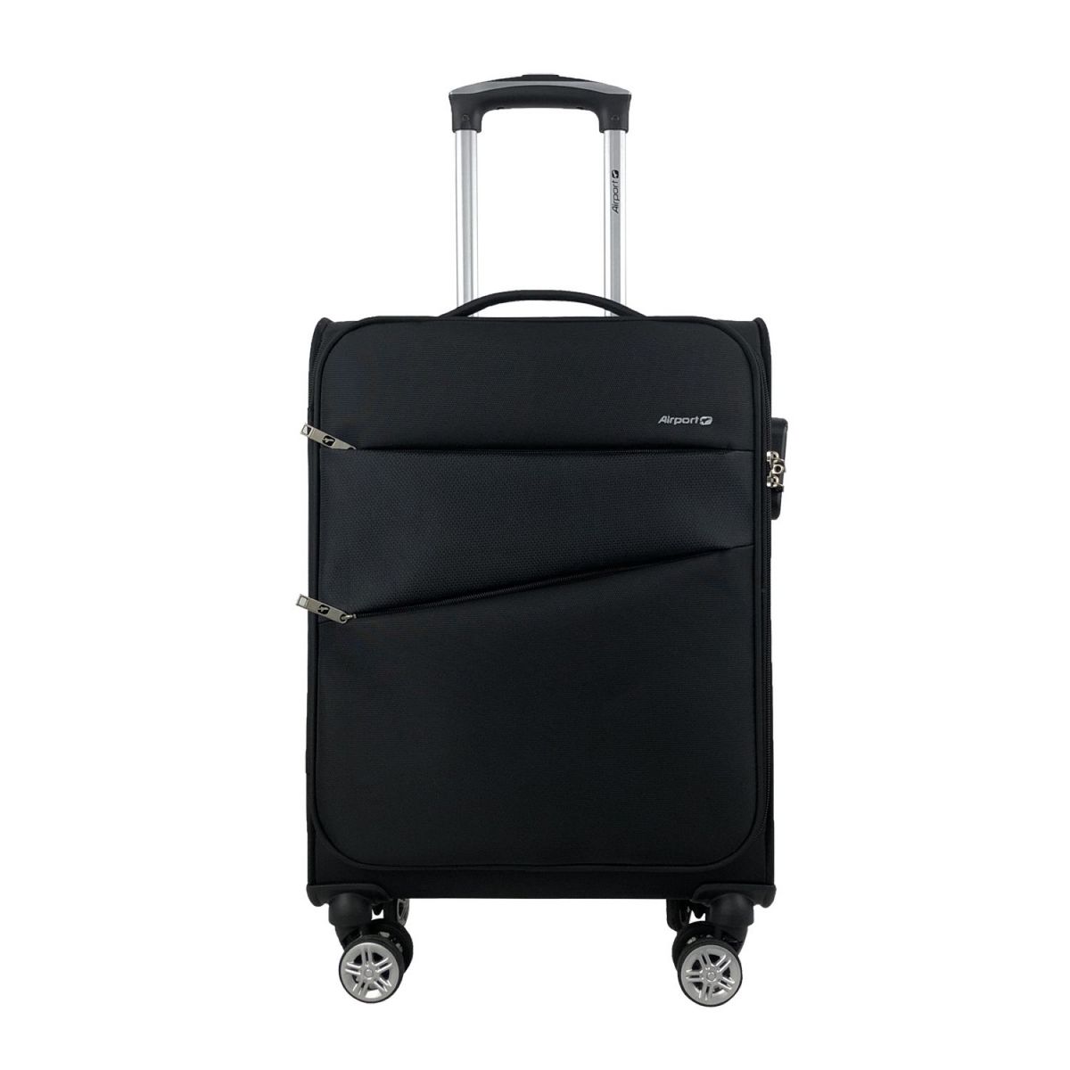 AIRPORT Valise cabine souple noire Perfeckto 55x35x20cm