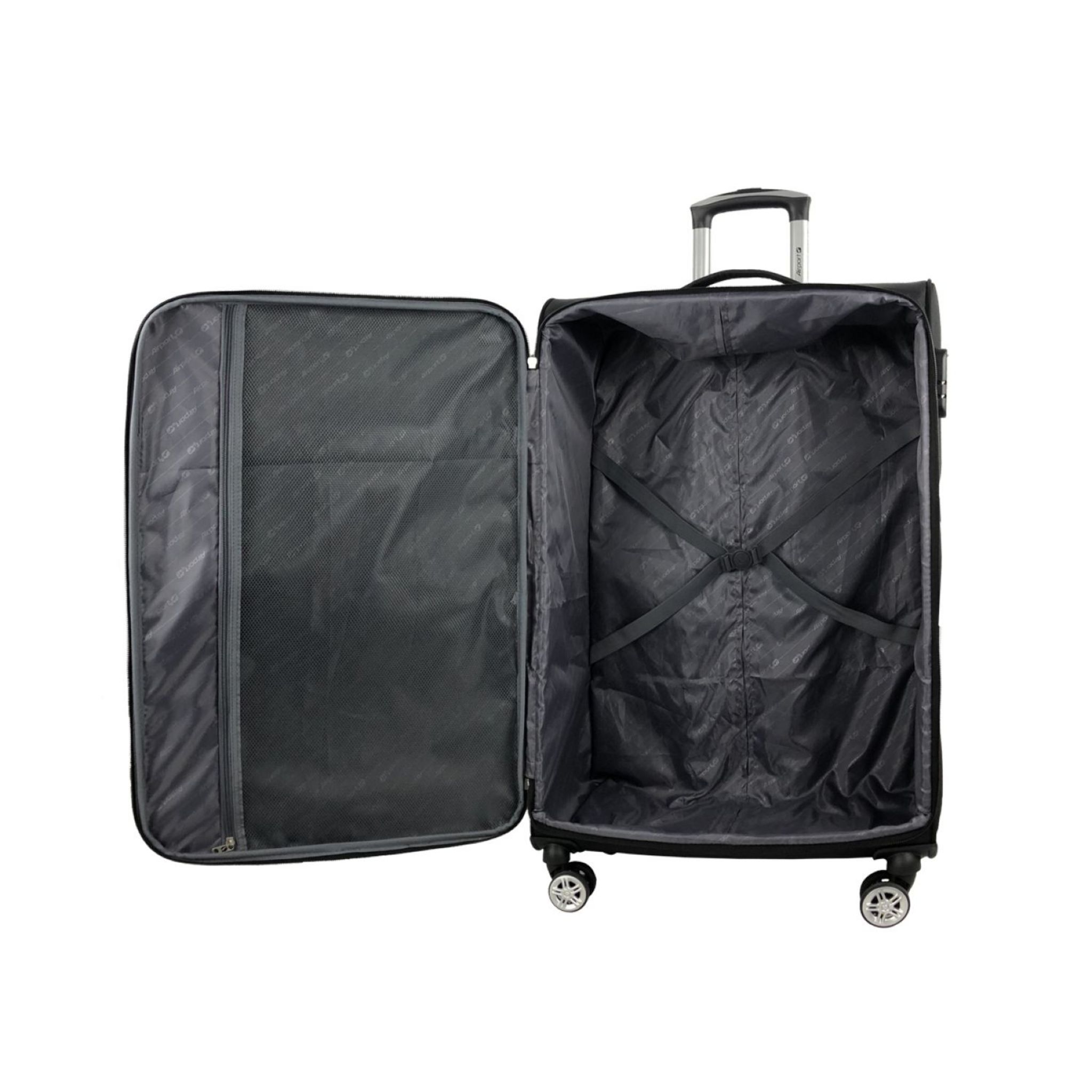 Voir la diapositive 9 : AIRPORT Valise cabine souple noire Perfeckto 55x35x20cm