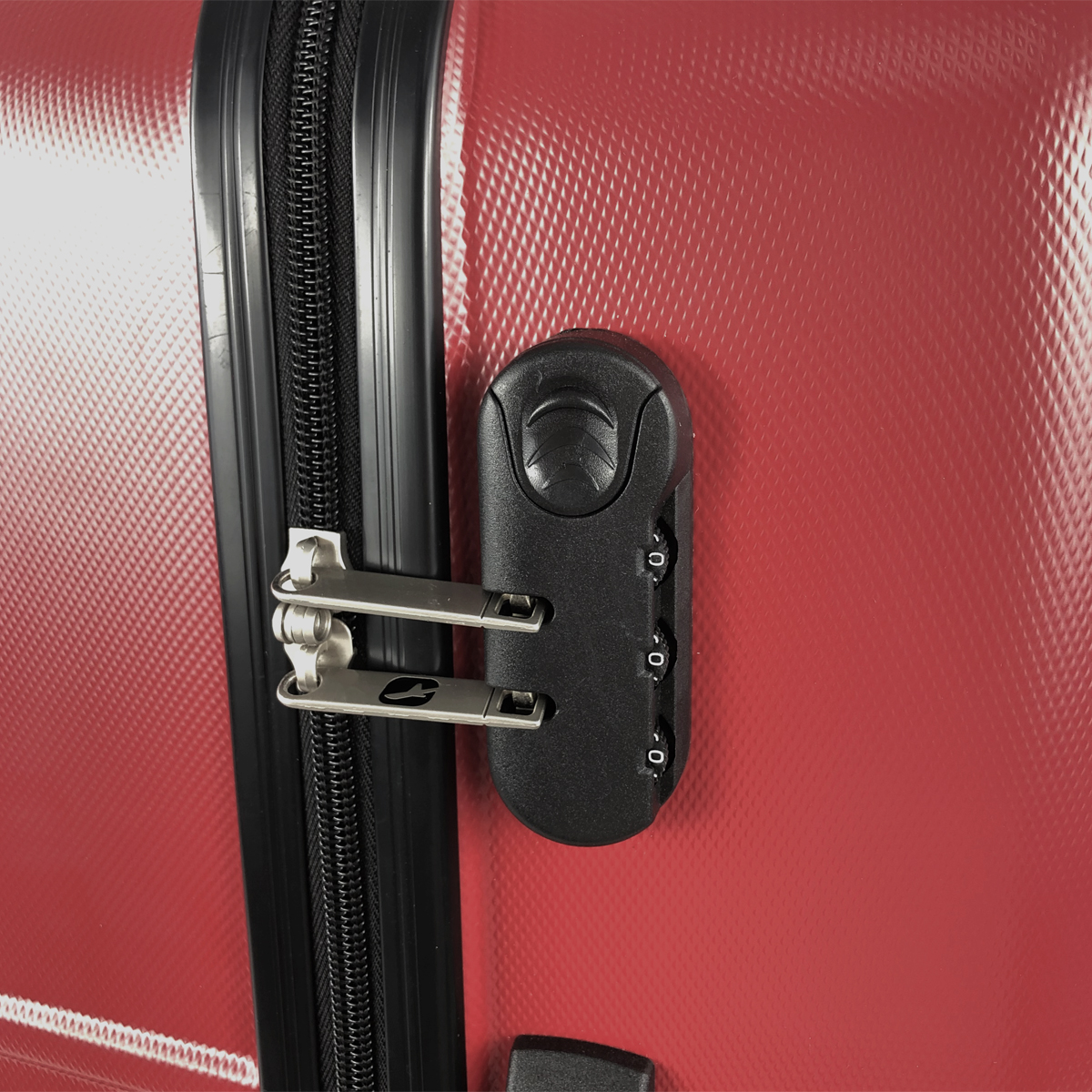 Voir la diapositive 5 : AIRPORT Valise cabine rigide rouge Sismik 50x34x20cm