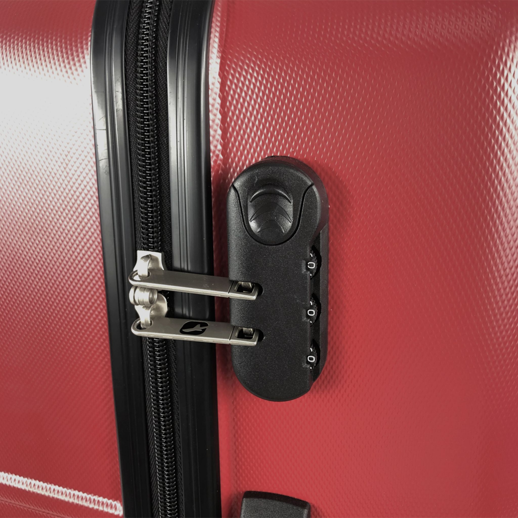 Voir la diapositive 5 : AIRPORT Valise cabine rigide rouge Sismik 50x34x20cm