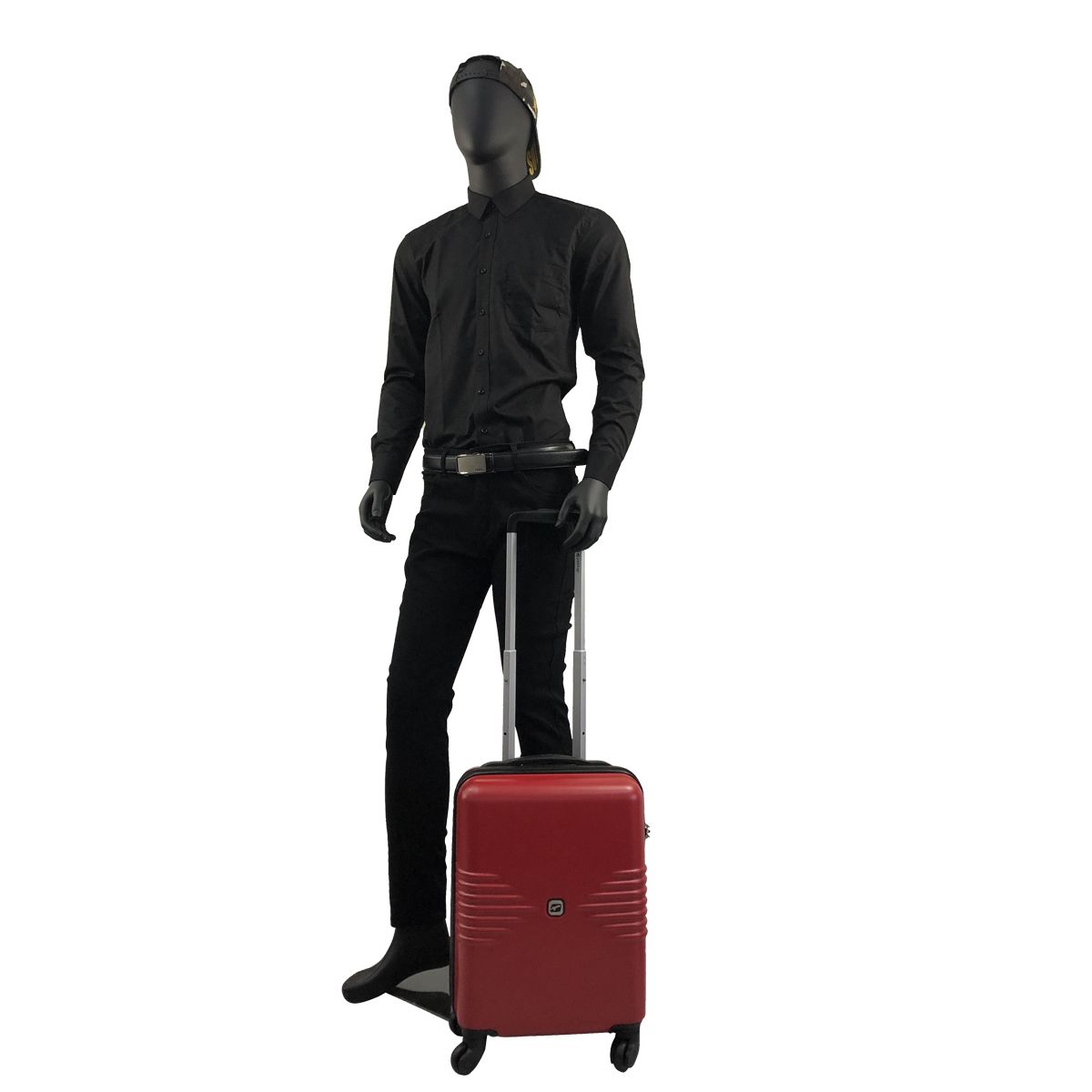 AIRPORT Valise cabine rigide rouge Sismik 50x34x20cm