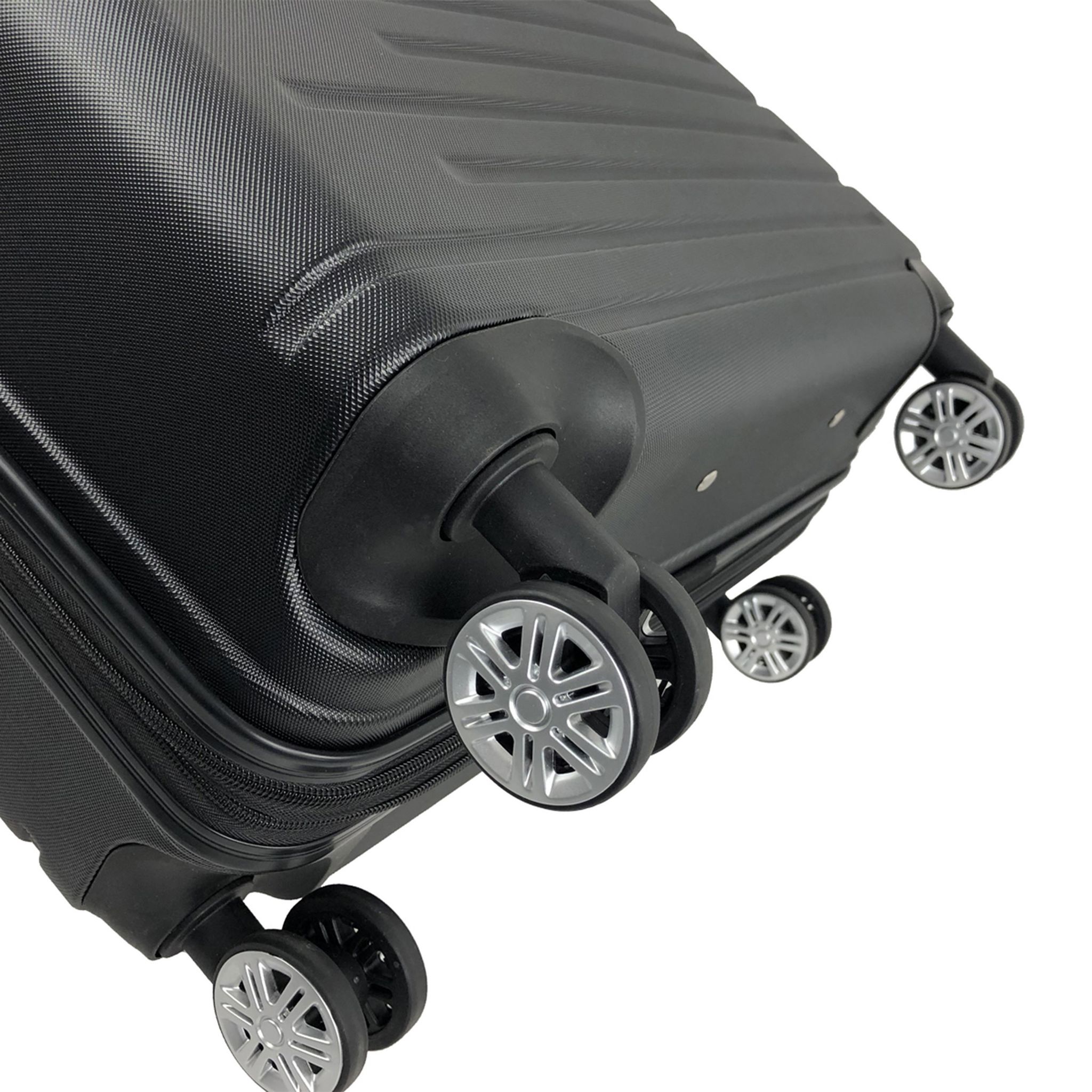 Voir la diapositive 4 : AIRPORT Valise ABS Equalizer 76cm 8 roues Extensible L - Noir