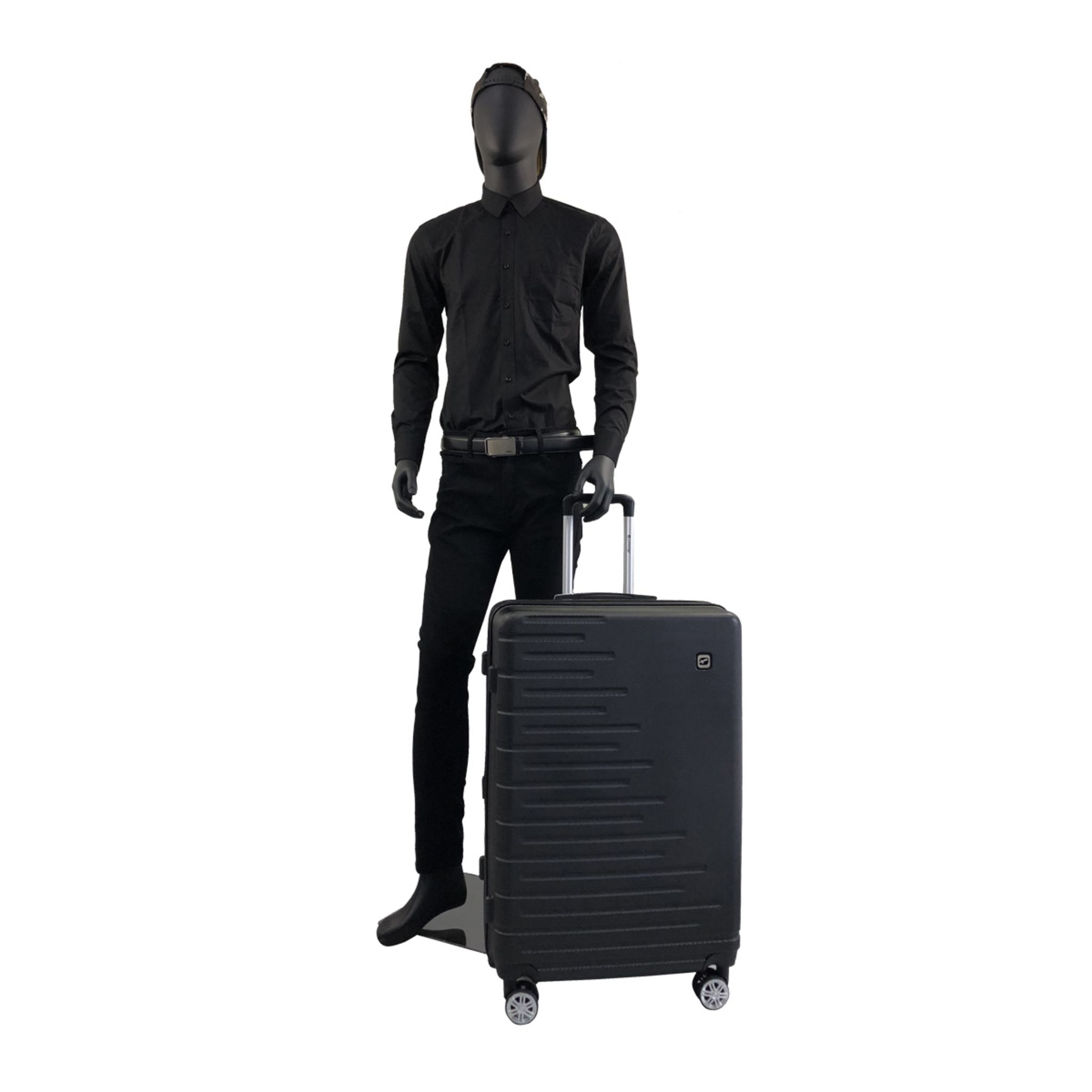 Voir la diapositive 9 : AIRPORT Valise ABS Equalizer 76cm 8 roues Extensible L - Noir