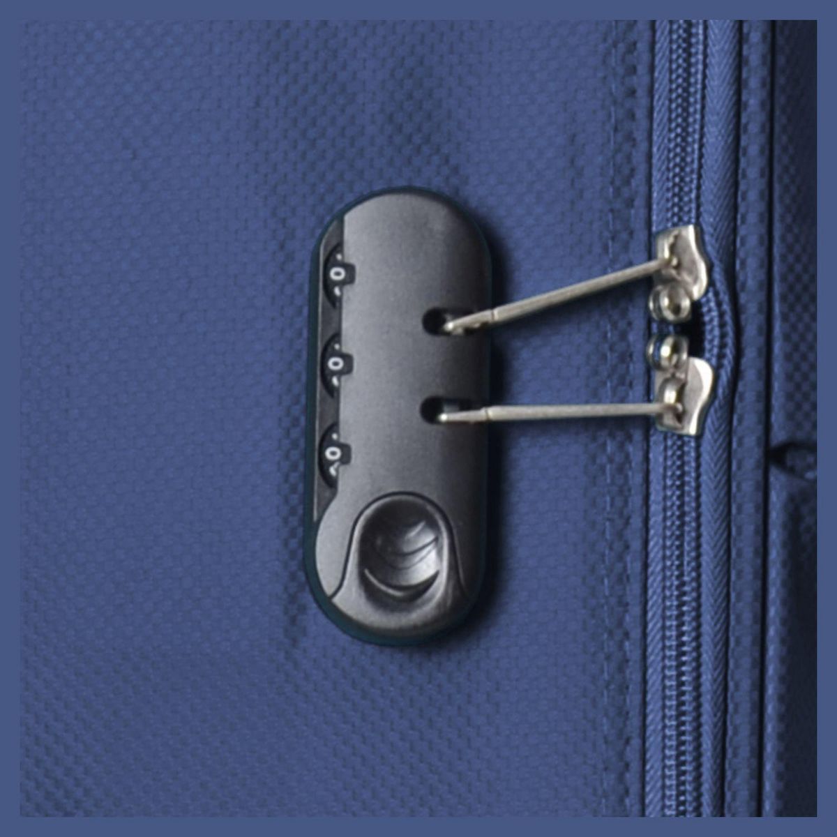 AIRPORT Valise souple 65cm 4 roues FLYLINE - bleu foncé