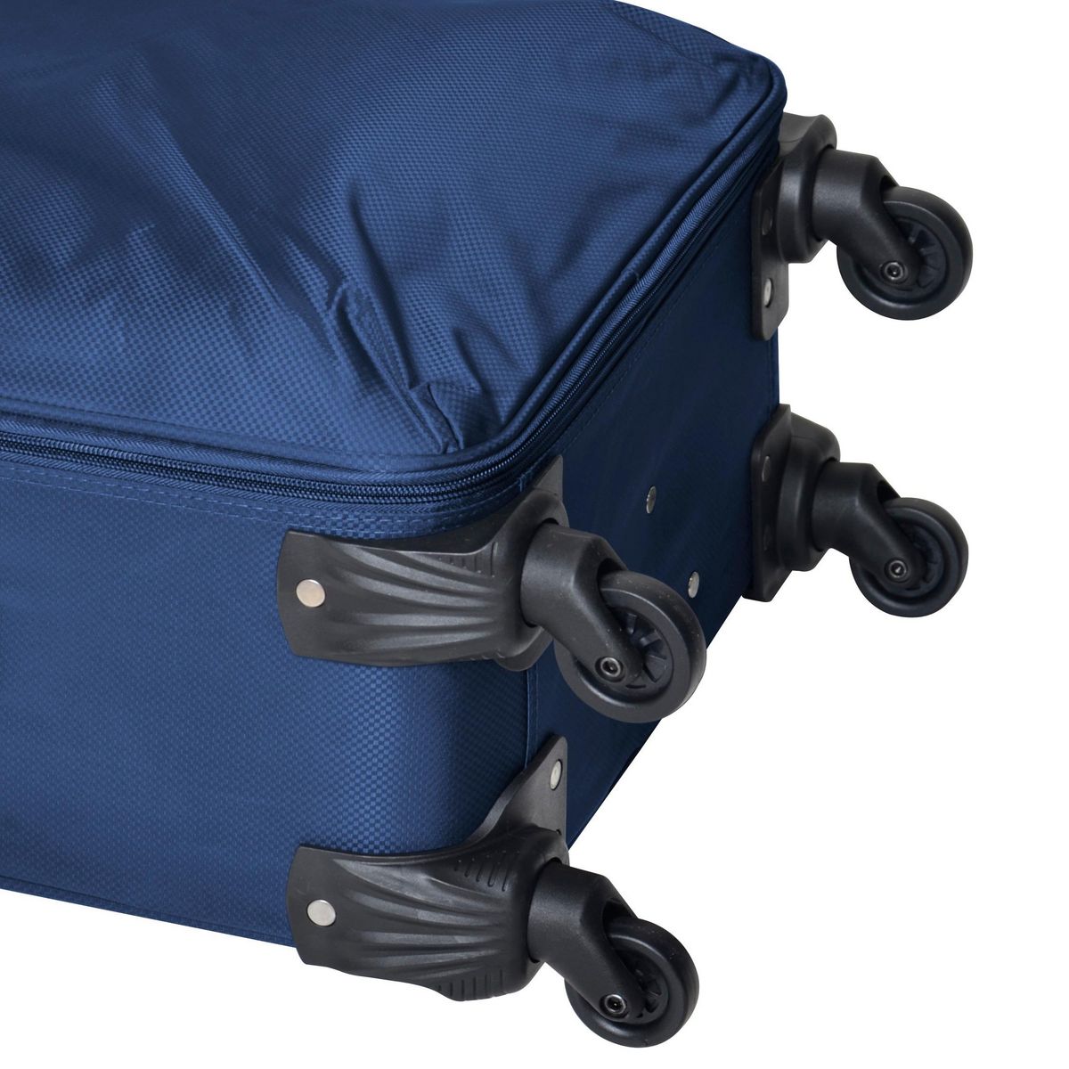 AIRPORT Valise souple 65cm 4 roues FLYLINE - bleu foncé