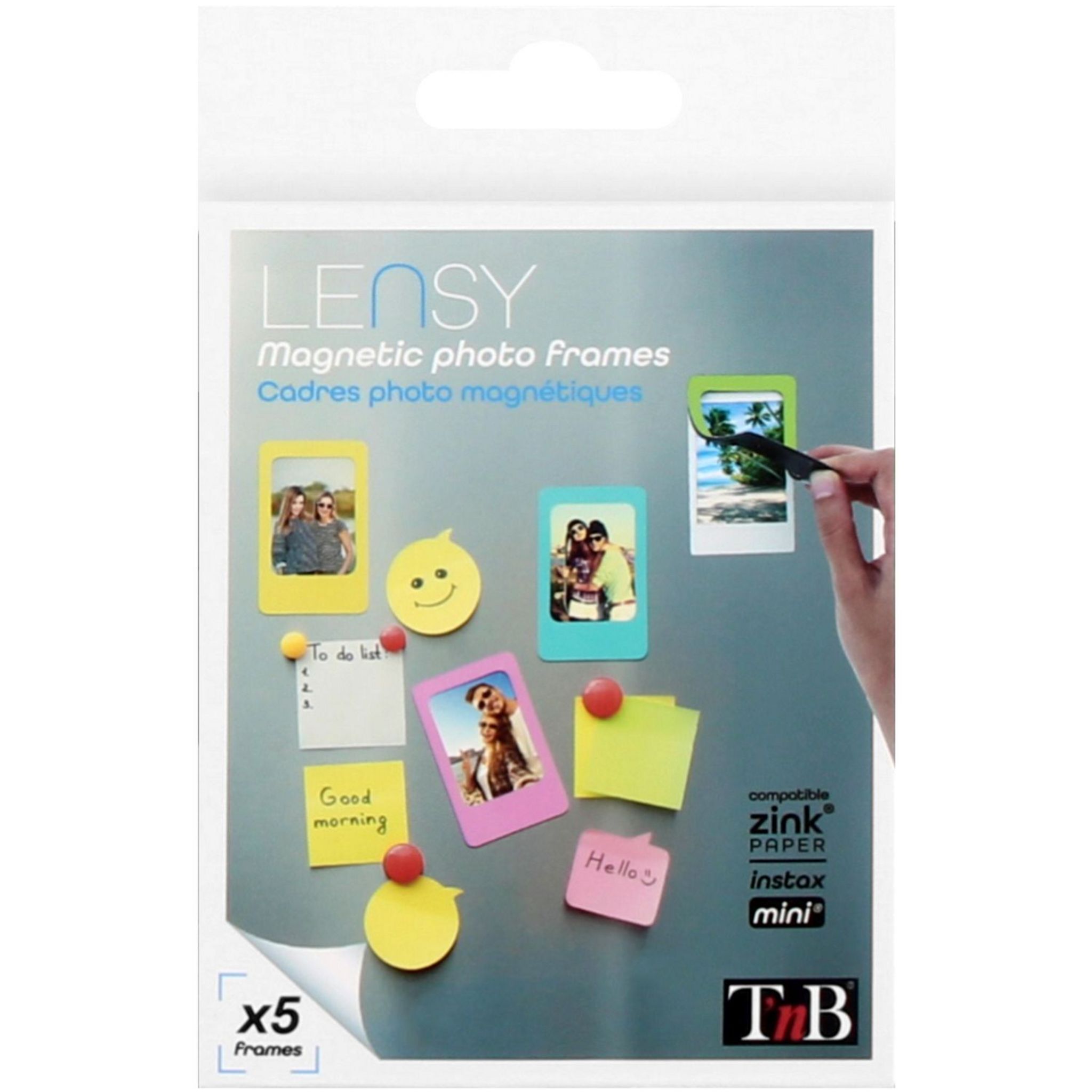 Voir la diapositive 2 : TNB Cadres photos magnétiques x5