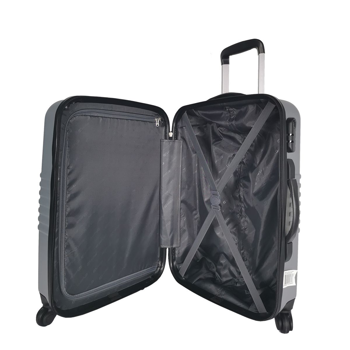 AIRPORT Valise rigide grise Sismik 50x34x20cm