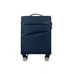 AIRPORT Valise cabine souple bleue foncé Perfeckto 55x35x20cm
