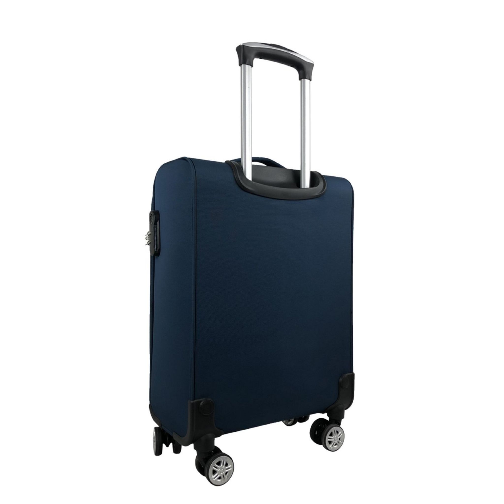 Voir la diapositive 4 : AIRPORT Valise cabine souple bleue foncé Perfeckto 55x35x20cm