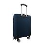 Voir la diapositive 4 : AIRPORT Valise cabine souple bleue foncé Perfeckto 55x35x20cm