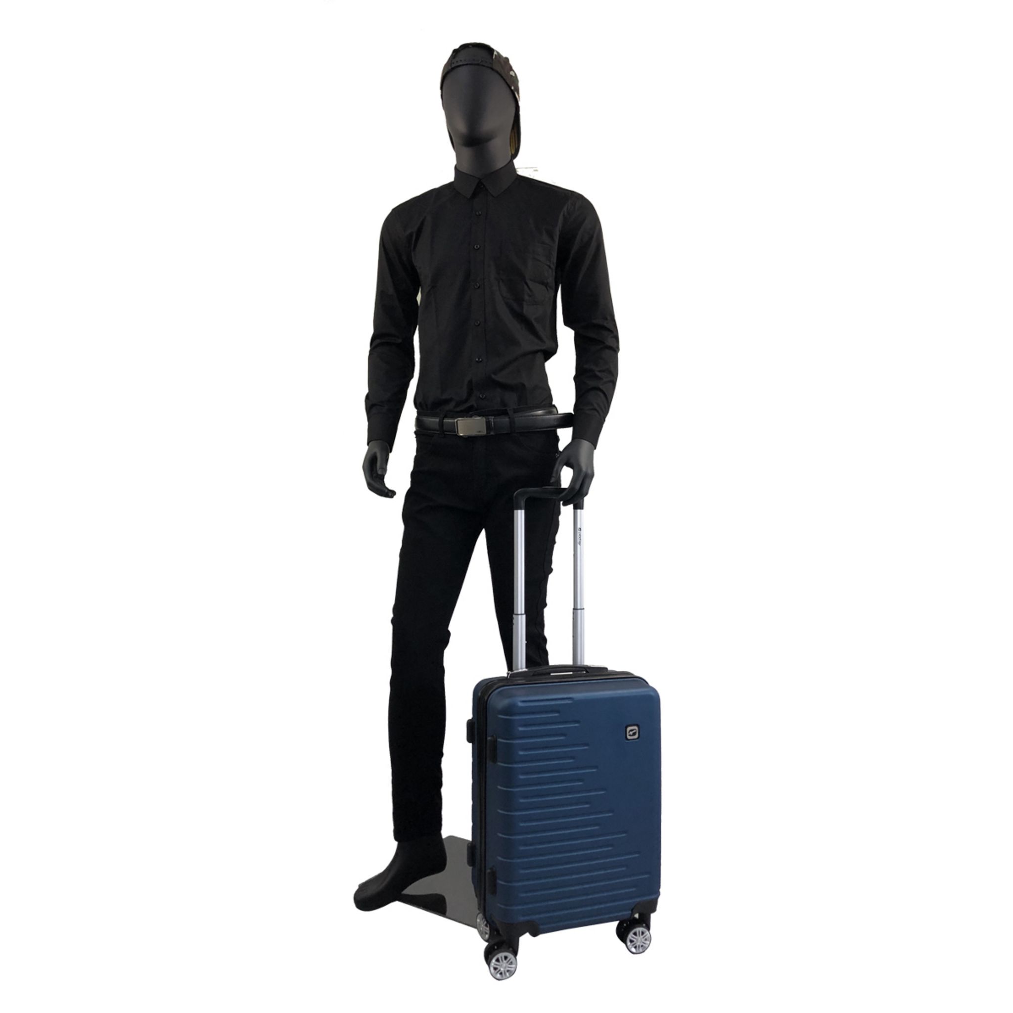 Voir la diapositive 9 : AIRPORT Valise cabine rigide bleue Equalizer 55x36x21cm